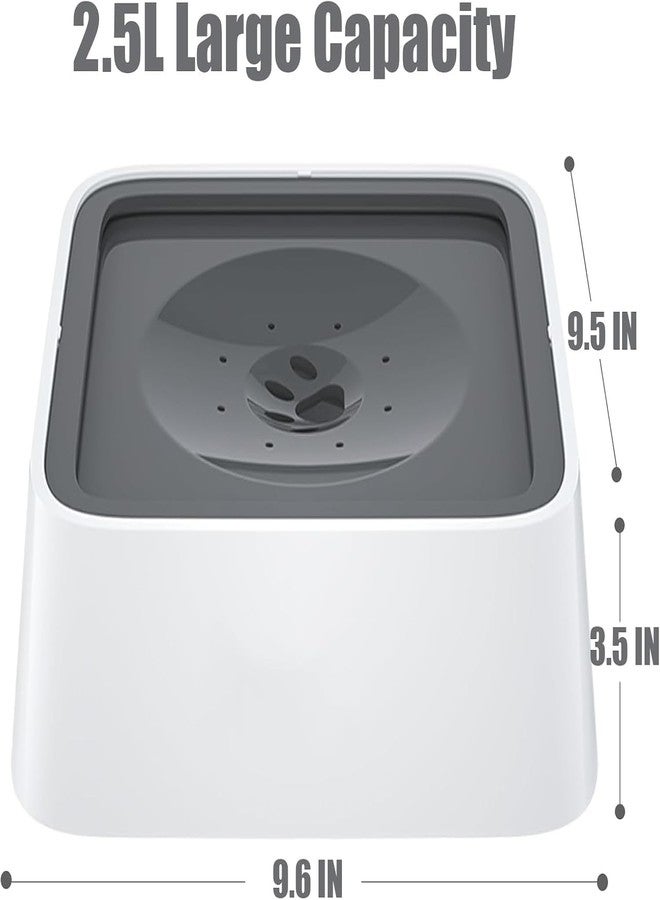 ZIPRON Dog Water Bowl No-Spill: 35oz/1L Cat Water Bowl Portable Dog Bowl with Eco-Friendly Material Slow Water Feeder Dispenser Vehicle Carried Water Bowl for Dogs, Cats, Pets & Outdoor Travel - Image 2